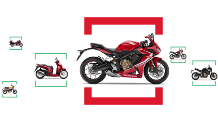 Plusieurs vues latérales de motos Honda