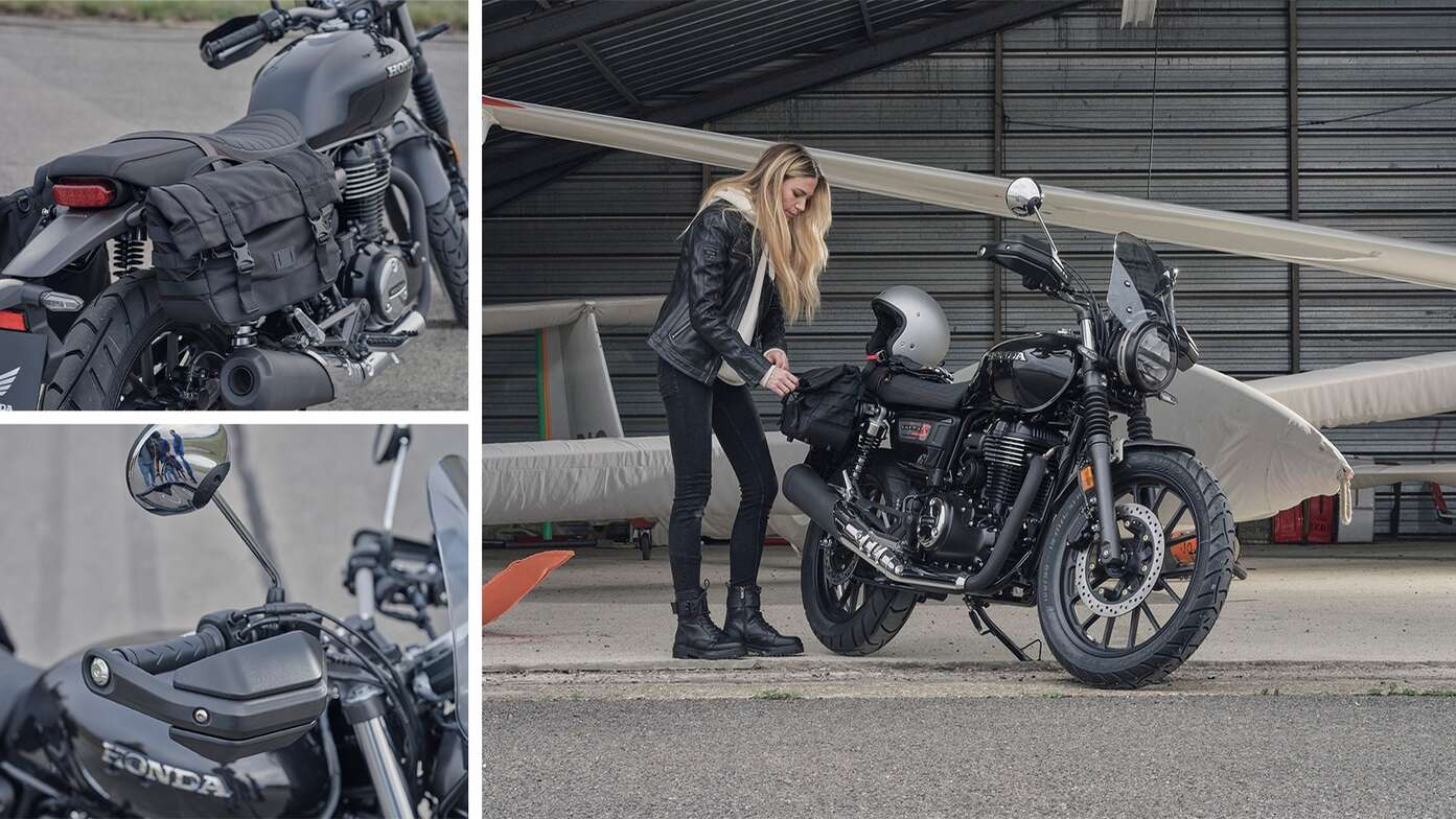 GB350S avec accessoires de voyage