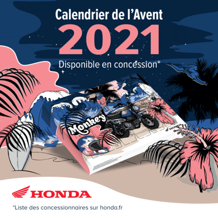 Calendrier de l'Avent Honda Moto 2021