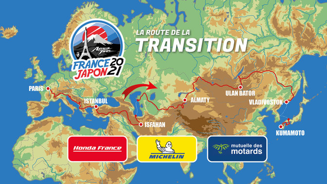 Road Trip moto France Japon Honda Africa Twin T3 aventure itinéraire