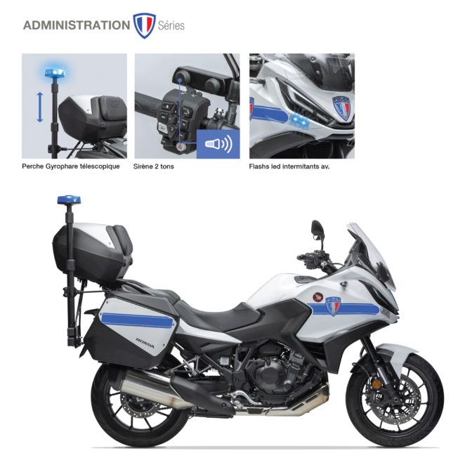 Moto routi&egrave;re GT NT1100 Honda Flotte police municipale