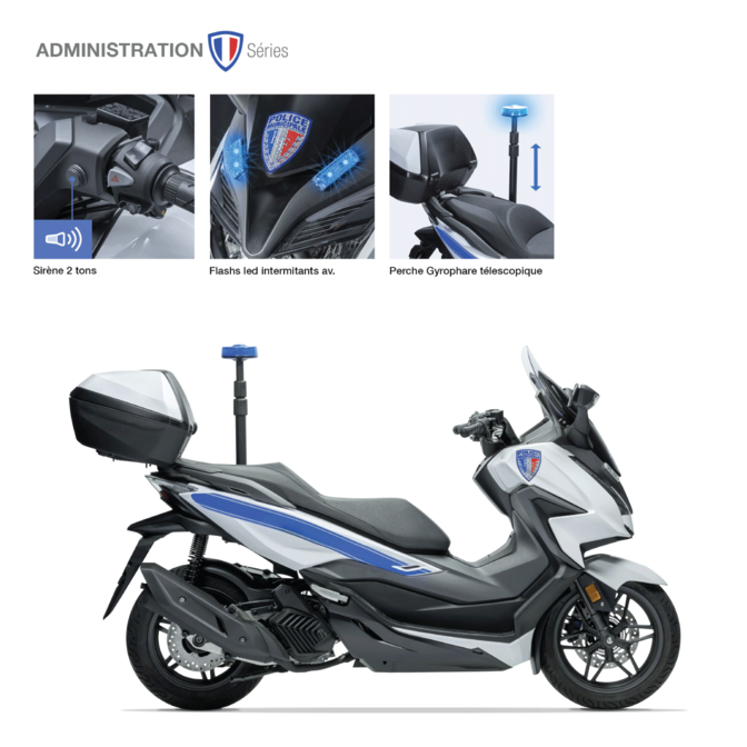 Scooter Forza 125 Honda Flotte police municipale