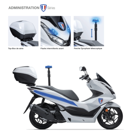 Scooter &eacute;conomique PCX125 Honda Flotte police municipale