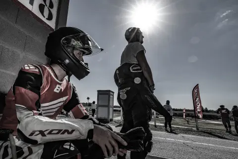 Un pilote après son tour de relais