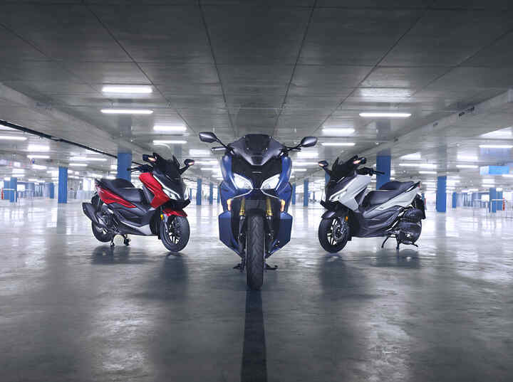 La gamme Forza dans un parking