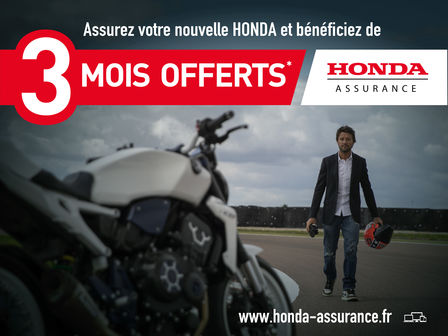 HONDA ASSURANCE : 3 MOIS OFFERTS